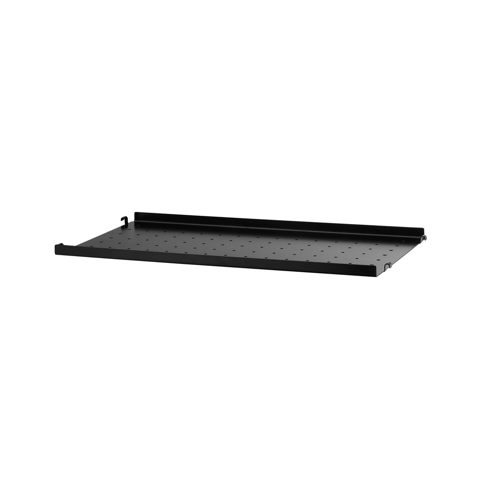 String - Metallboden mit niedriger Kante | 58 x 30 cm / schwarz, 58 x 20 cm / schwarz