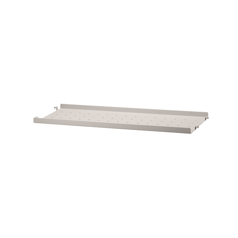String - Metallboden mit niedriger Kante | 58 x 20 cm / beige