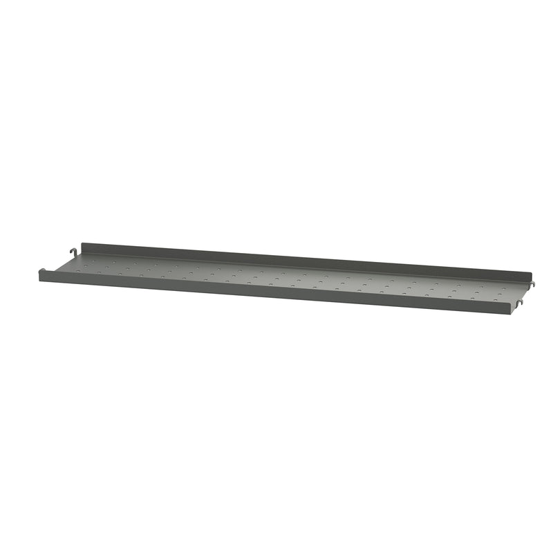 String - Metallboden mit niedriger Kante | 78 x 20 cm / dunkel grau