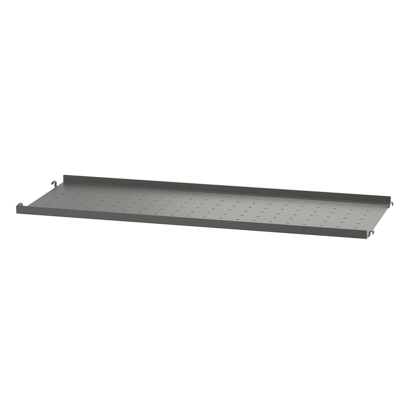 String - Metallboden mit niedriger Kante | 78 x 30 cm / dunkel grau