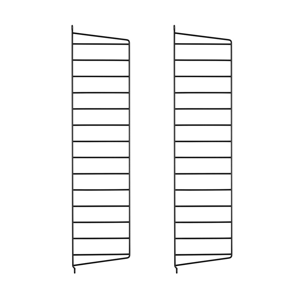 String - Wandleiter 20 cm | 2er-Set / 75 cm / schwarz