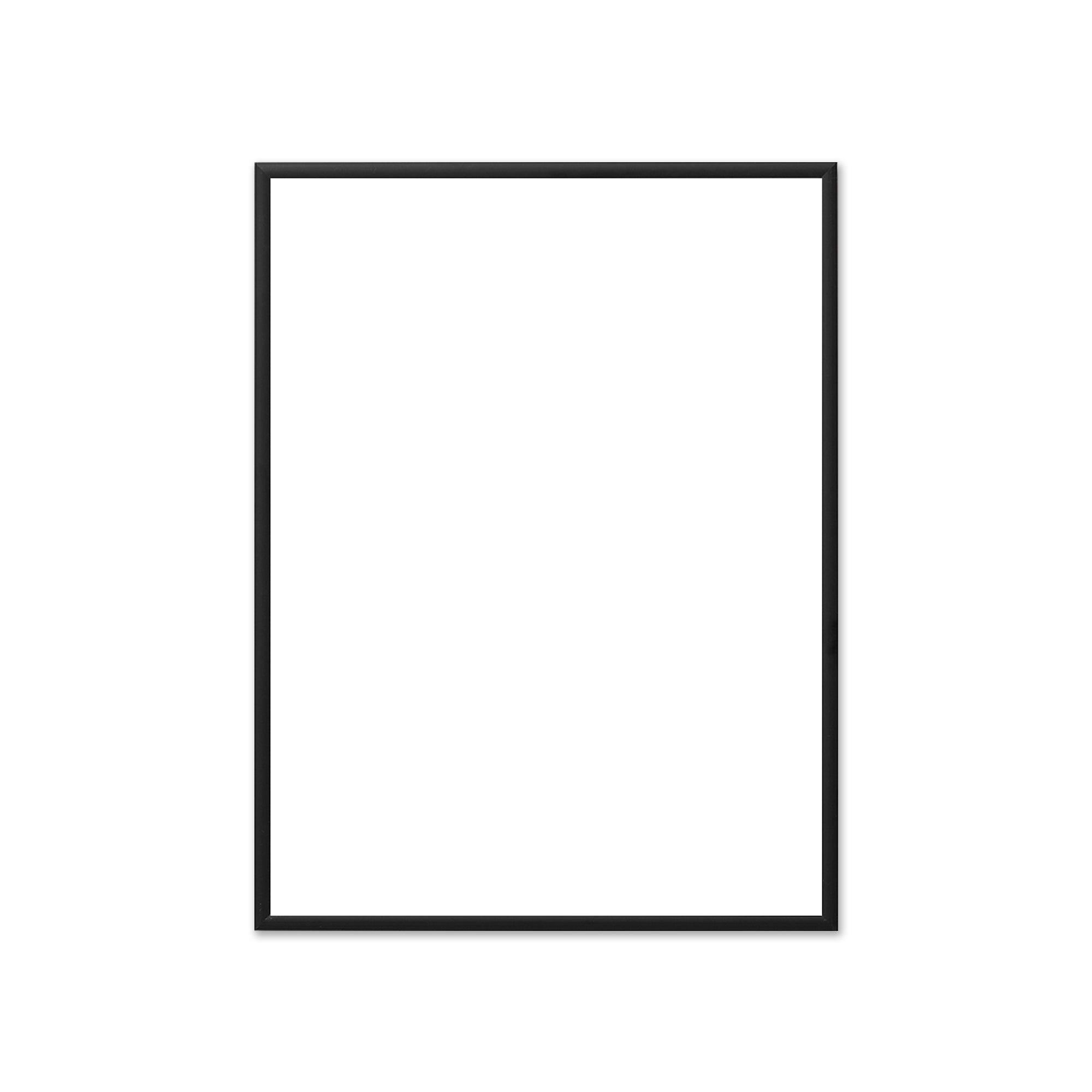 The Poster Club - Bilderrahmen Aluminium schwarz | Echtglas / 40 x 50 cm