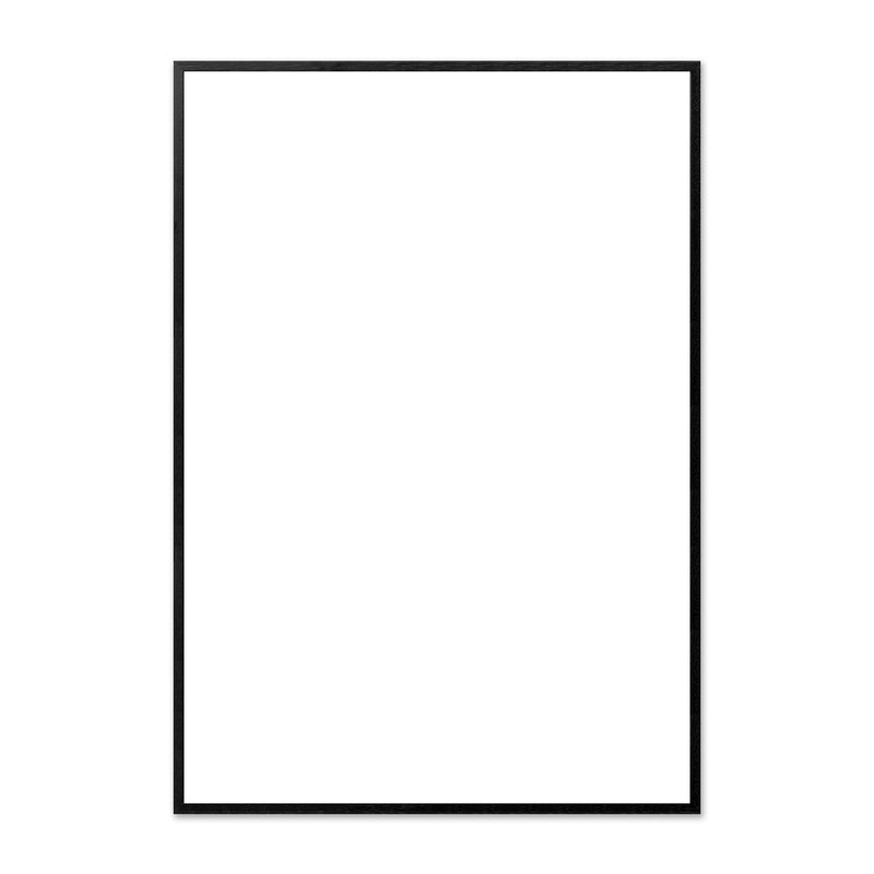 The Poster Club - Bilderrahmen Eiche schwarz | Plexiglas / 70 x 100 cm