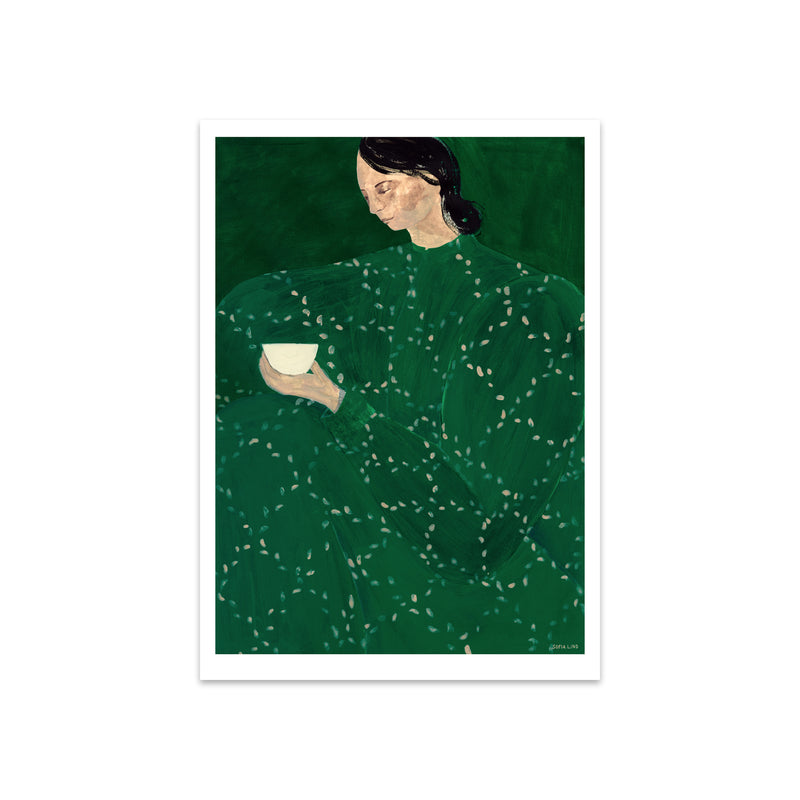 The Poster Club - Coffee Alone At Place De Clichy von Sofia Lind | 50 x 70 cm