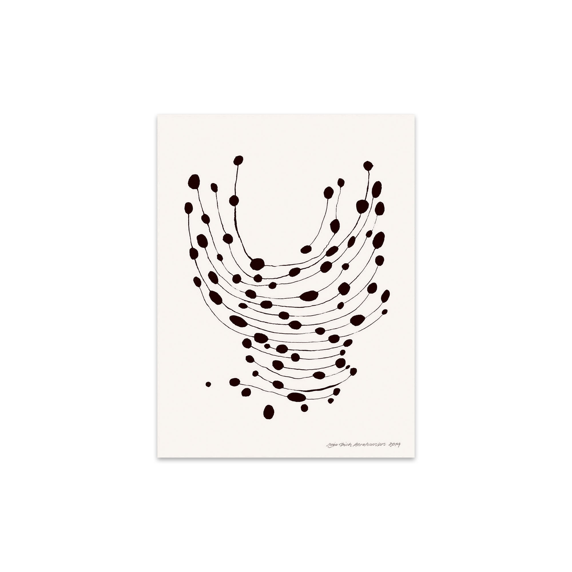 The Poster Club - Dancing Dots von Leise Dich Abrahamsen | 30 x 40 cm