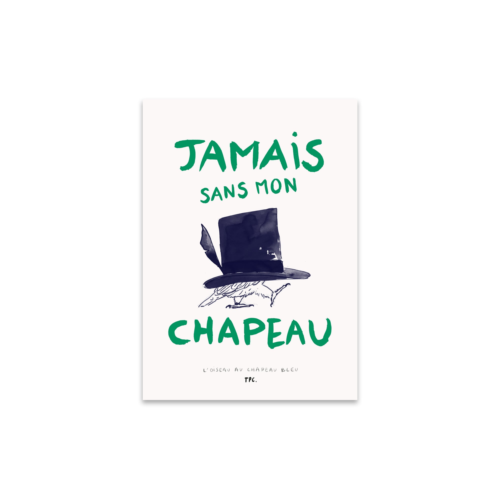 The Poster Club - L'Oiseau au Chapeau Bleu von Another Art Project | 