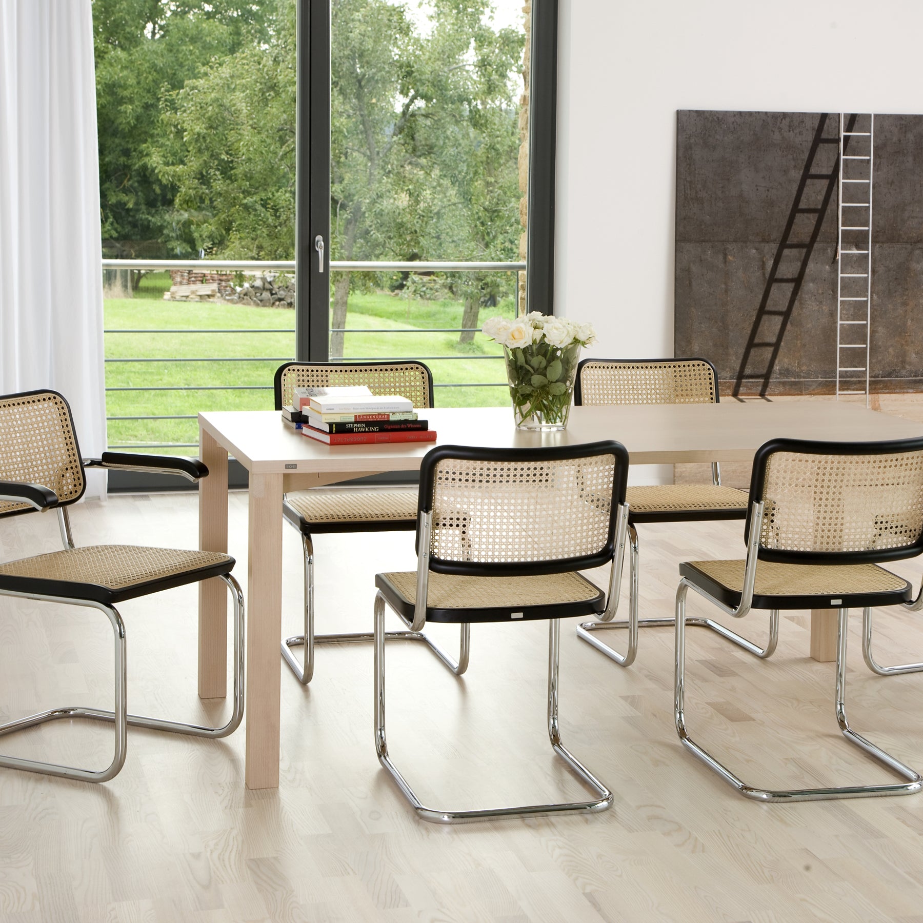 Thonet - S 64 V Freischwinger Set | Buche schwarz gebeizt (TP 29)