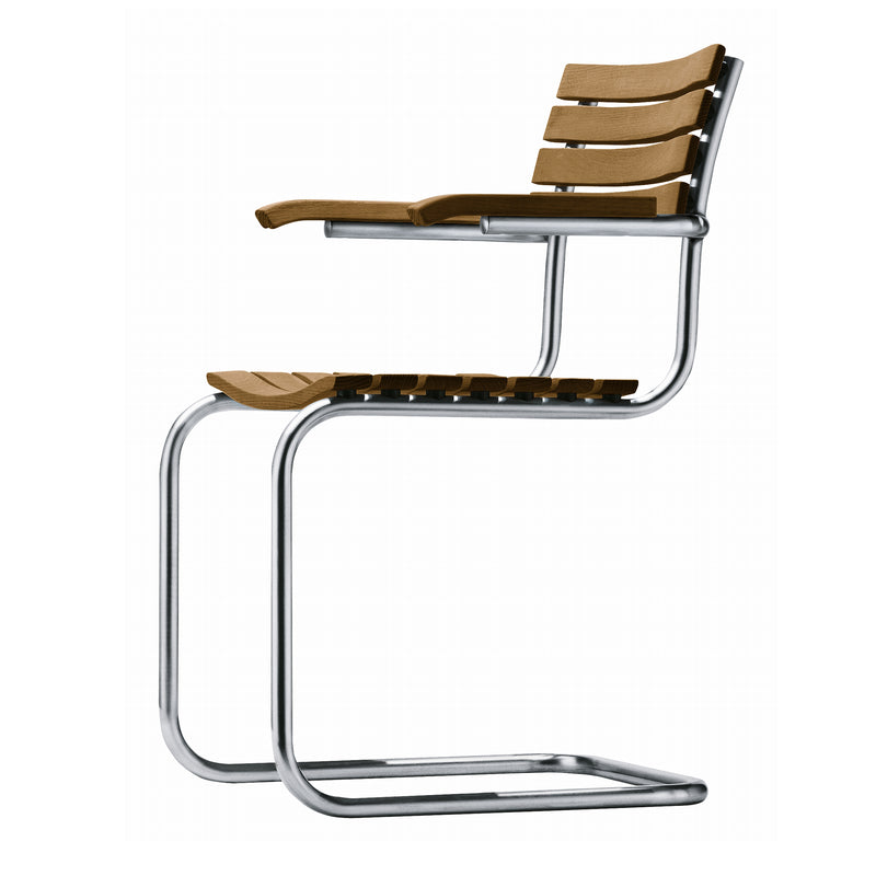 Thonet - S 40 Outdoor Stuhl | mit Armlehne