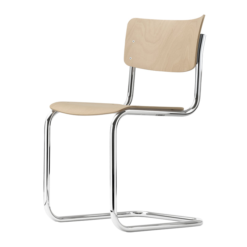 Thonet - S 43 Freischwinger Chrom | natur / Chrom
