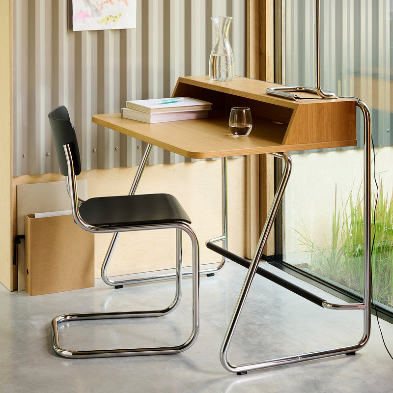 Thonet - S 43 Freischwinger Chrom | schwarz / Chrom