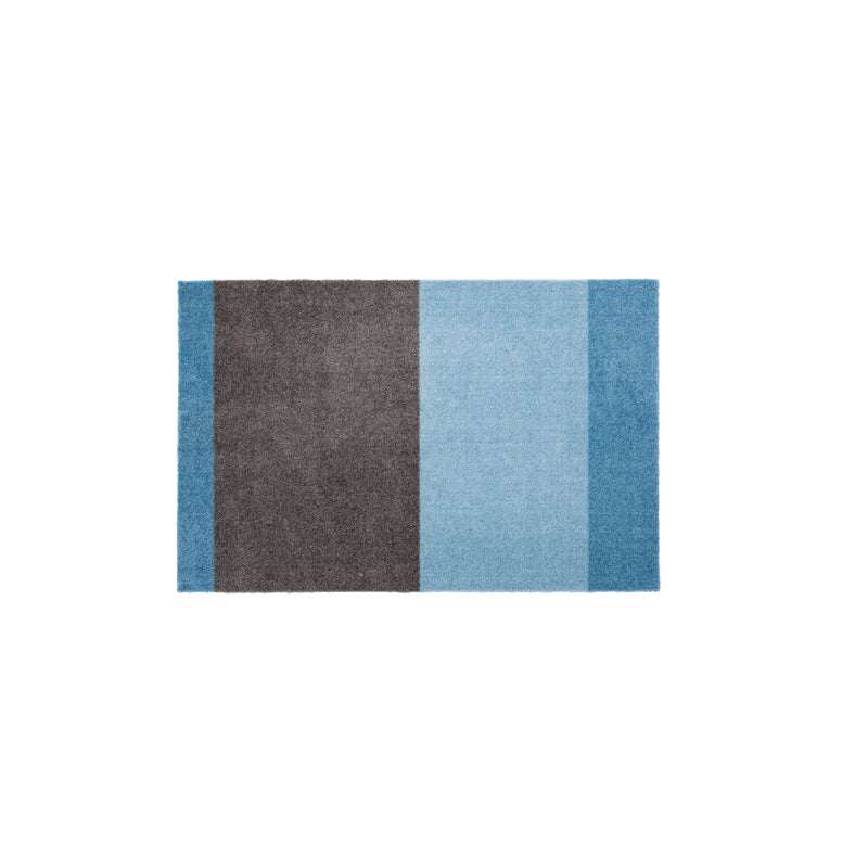tica copenhagen - Stripes Horizontal Läufer | 60 x 90 cm / light/dusty blue/steelgrey