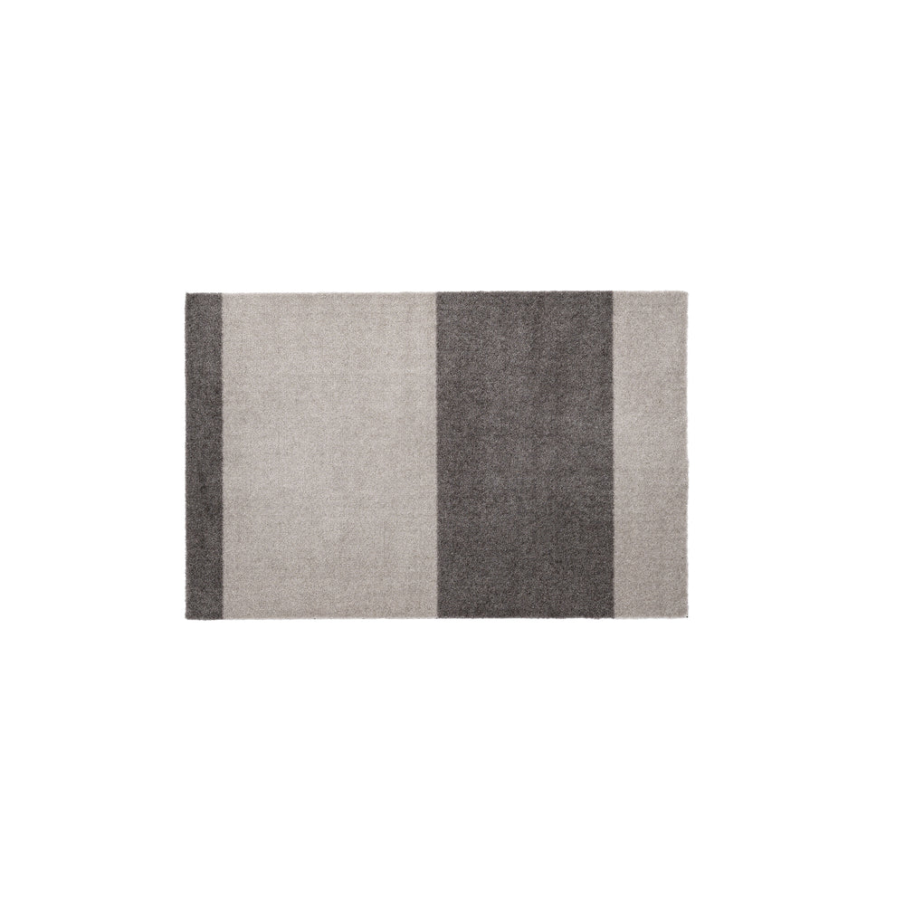 tica copenhagen - Stripes Horizontal Läufer | 60 x 90 cm / hellgrau/stahlgrau