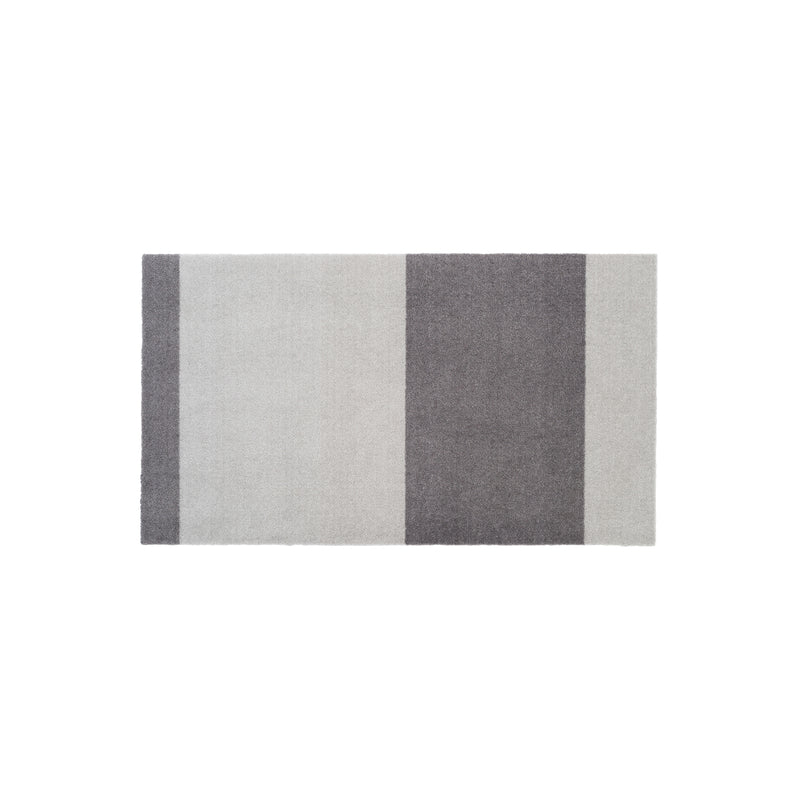 tica copenhagen - Stripes Horizontal Läufer | 67 x 120 cm / hellgrau/stahlgrau
