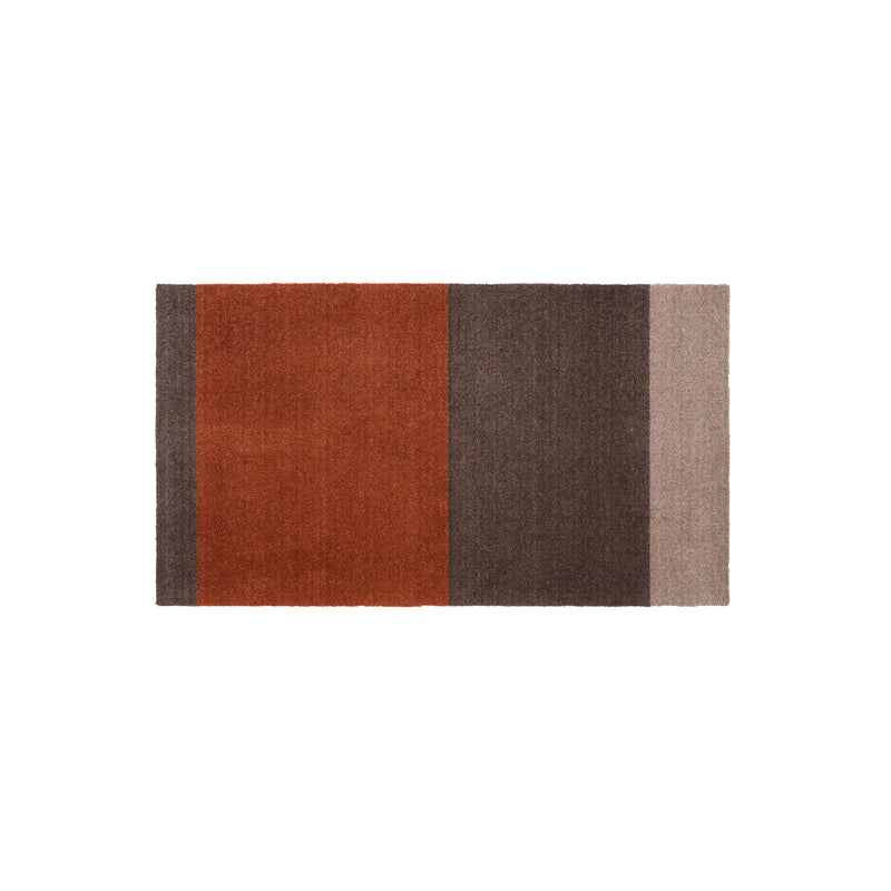 tica copenhagen - Stripes Horizontal Läufer | 67 x 120 cm / sand/braun/terracotta