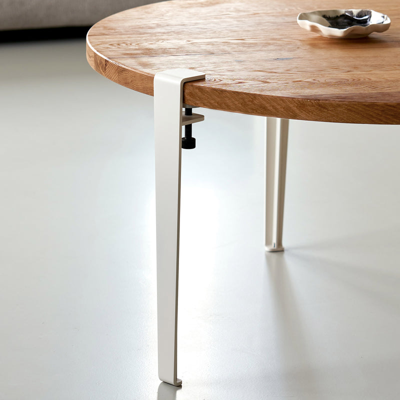 TipToe - Couchtisch- und Bankbein | creme weiß