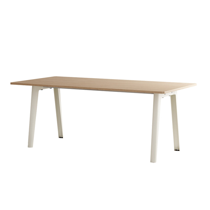 TipToe - NEW MODERN Esstisch | Eiche / 95 x 190 cm / creme weiß
