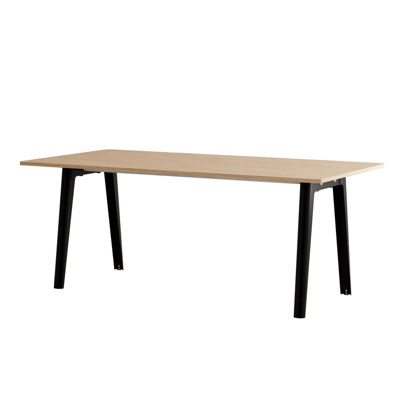 TipToe - NEW MODERN Esstisch | Eiche / 95 x 190 cm / graphitschwarz