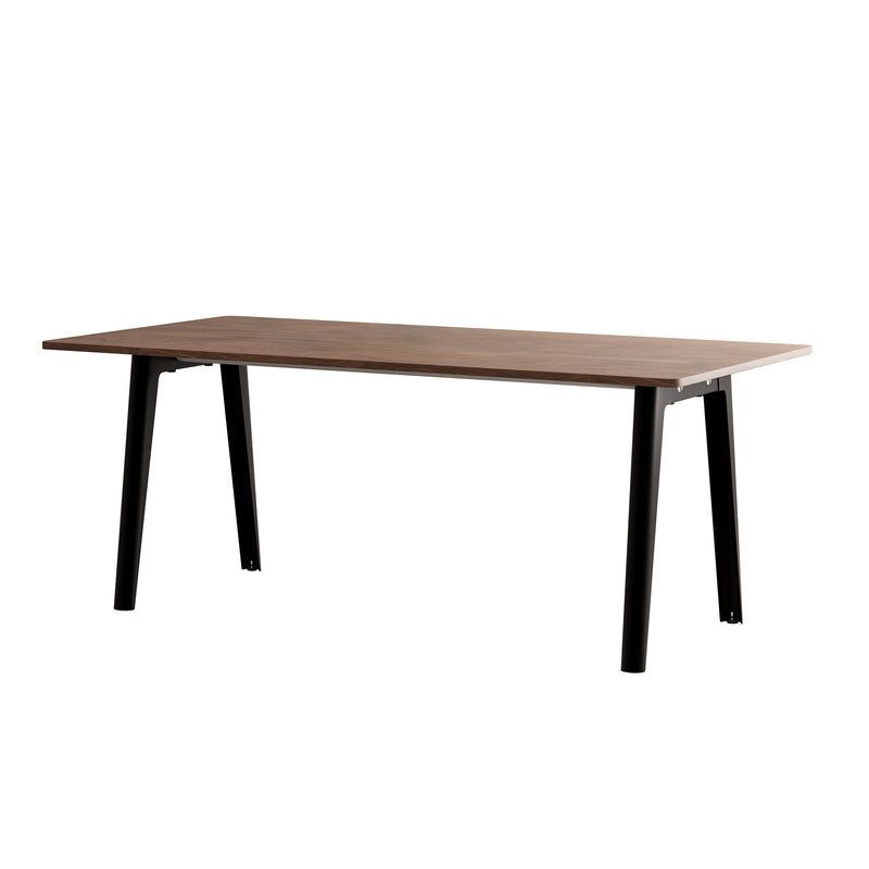 TipToe - NEW MODERN Esstisch | Walnuss / 95 x 190 cm / graphitschwarz