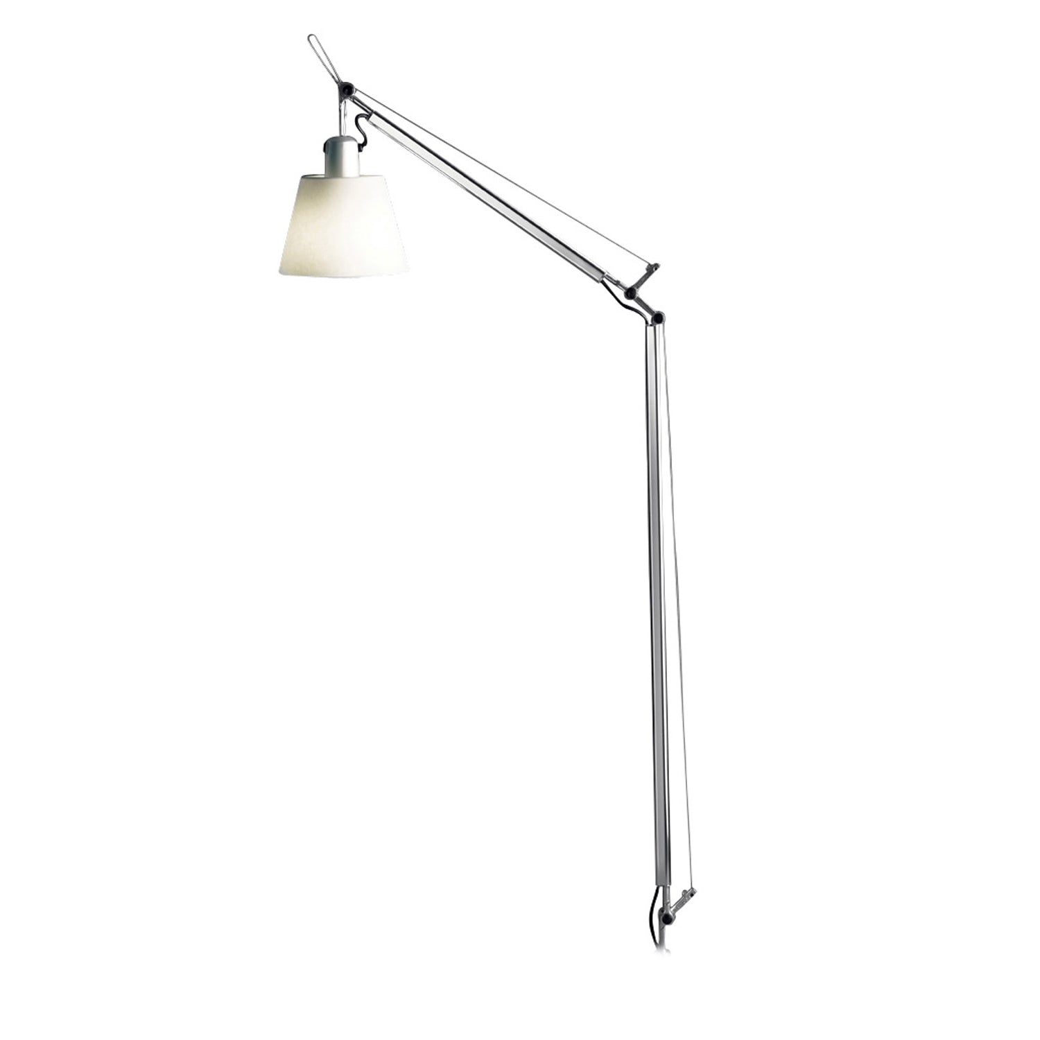 Artemide - Tolomeo Basculante Lettura Stehleuchte, Body &amp; Schirm | Satin