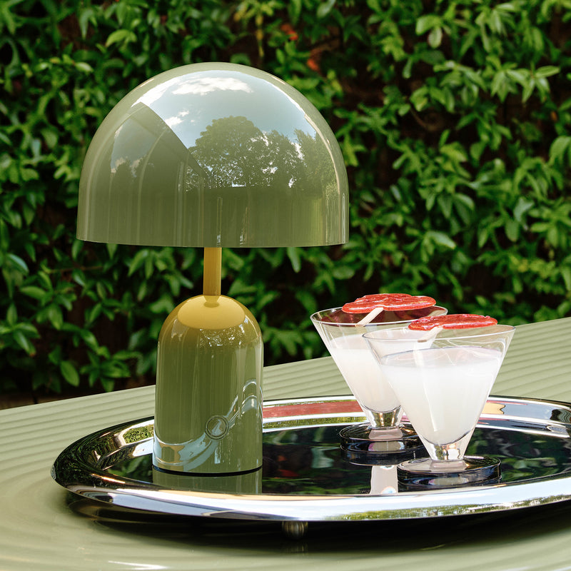 Tom Dixon - Bell LED Tischleuchte mit Akku | moss