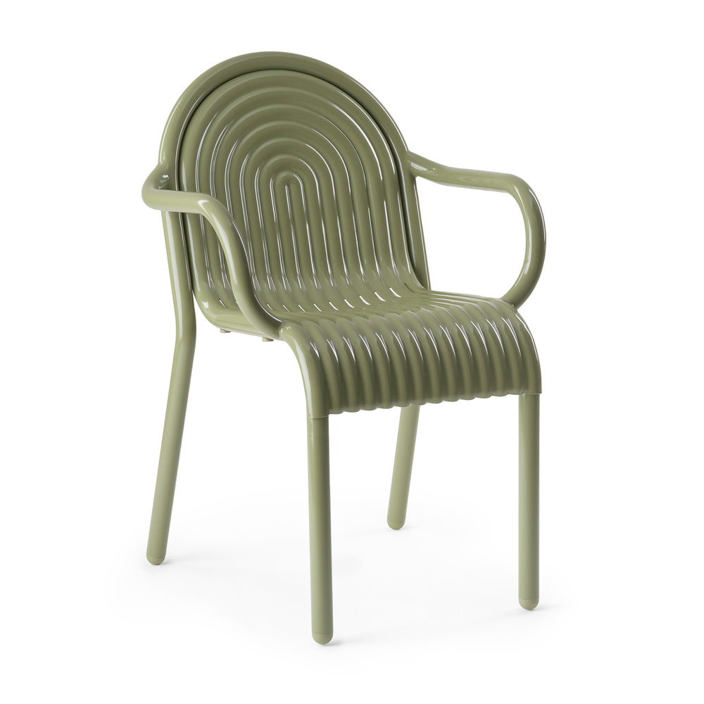 Tom Dixon - Groove Gartenarmlehnstuhl | moss