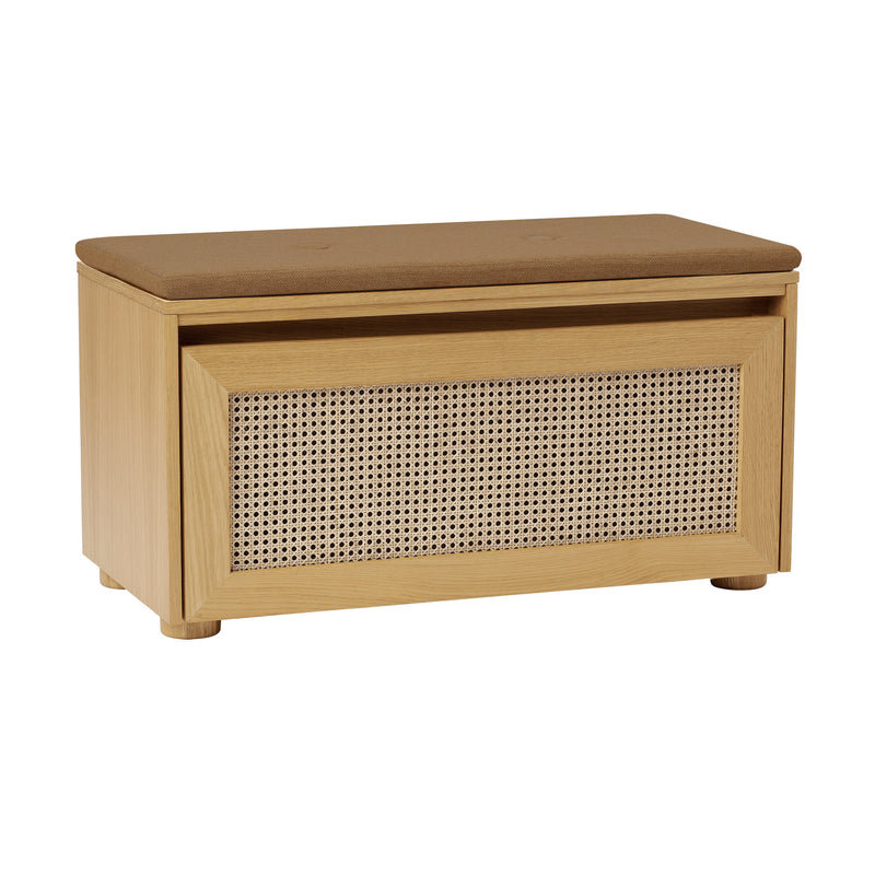 Umage - Hideaway Aufbewahrungsbank | Eiche/Wiener Geflecht/sugar brown