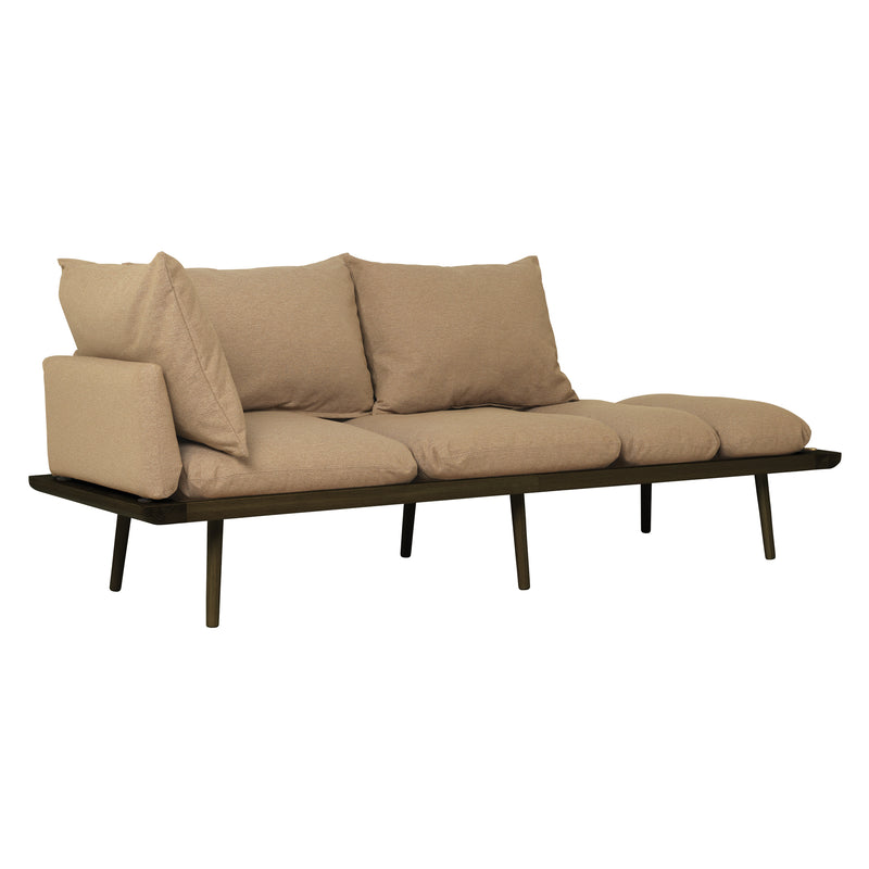 Umage - Lounge Around 3-Sitzer Sofa |  sugar brown / Eiche dunkel
