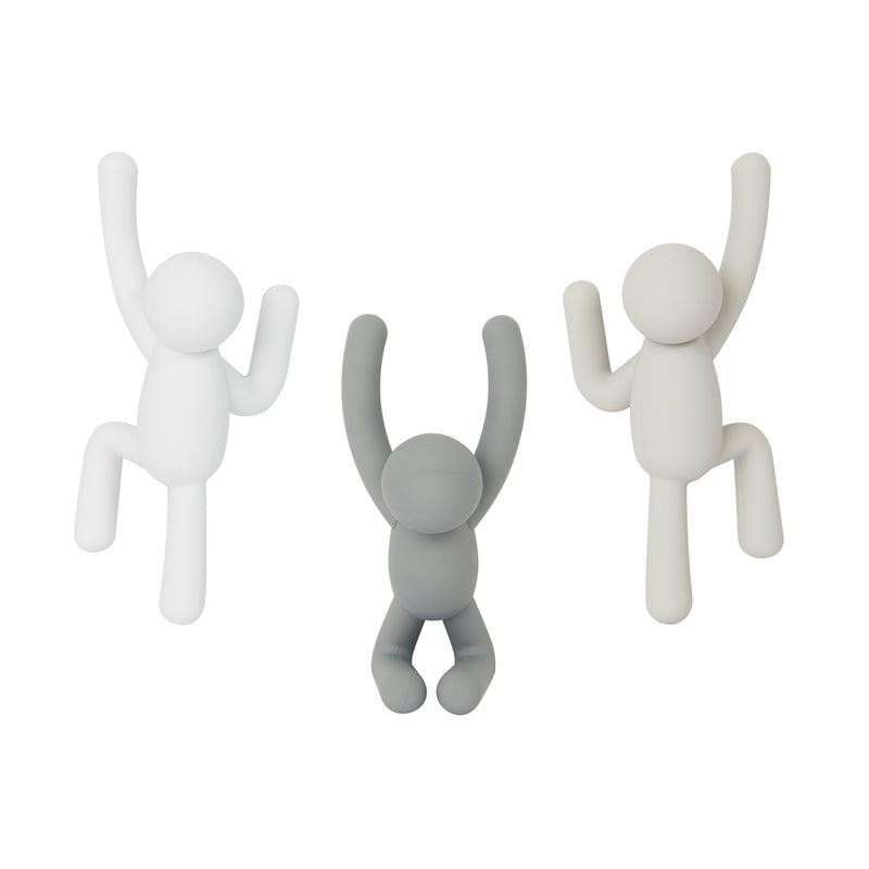 Umbra - Buddy Wandhaken | grau/taupe/weiß