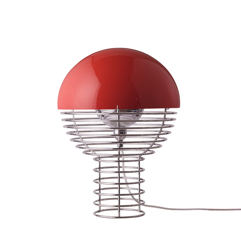 Verpan - Wire Tischleuchte | Ø 30 cm / rot
