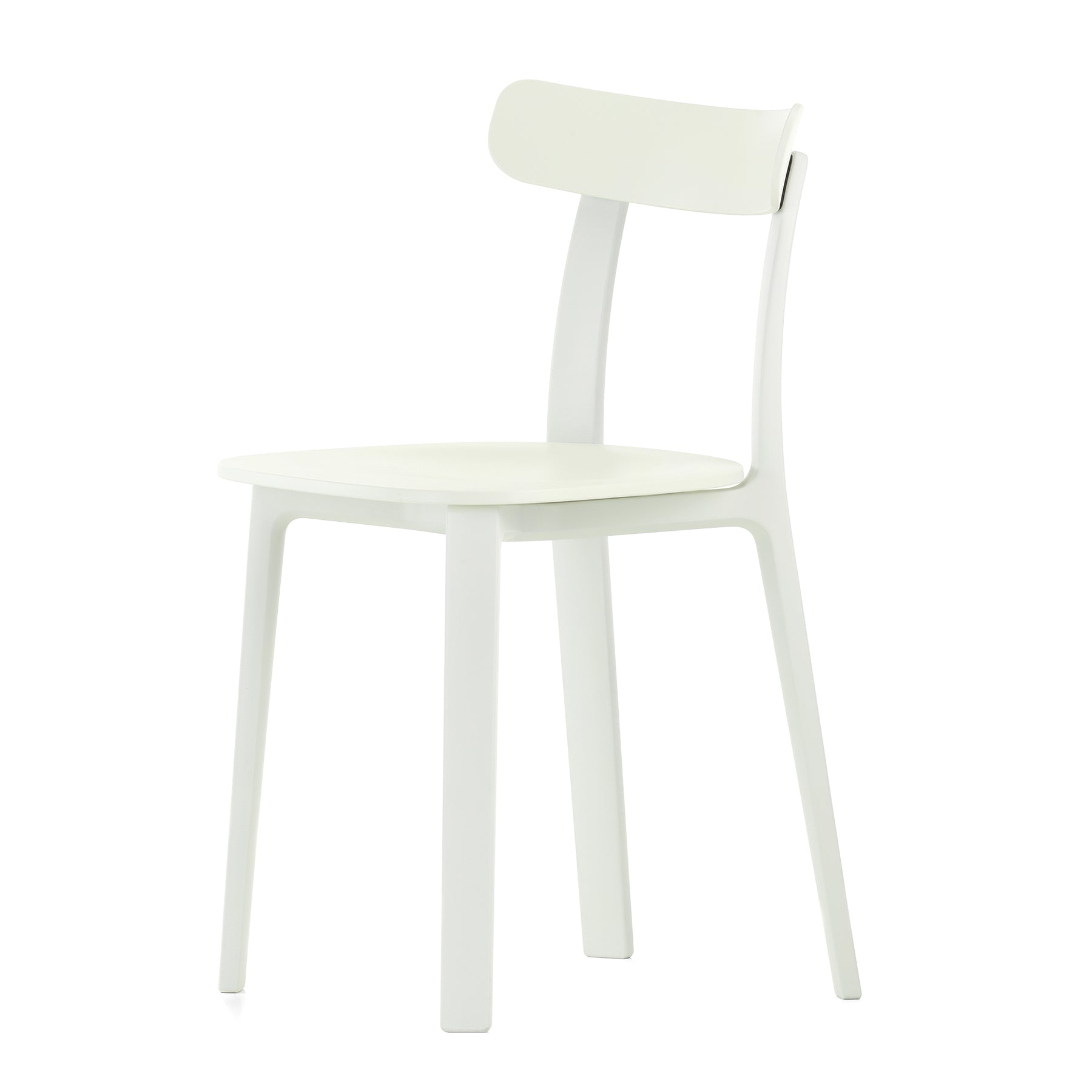 Vitra - All Plastic Chair | Filzgleiter / weiss - two tone, Kunststoffgleiter / weiß