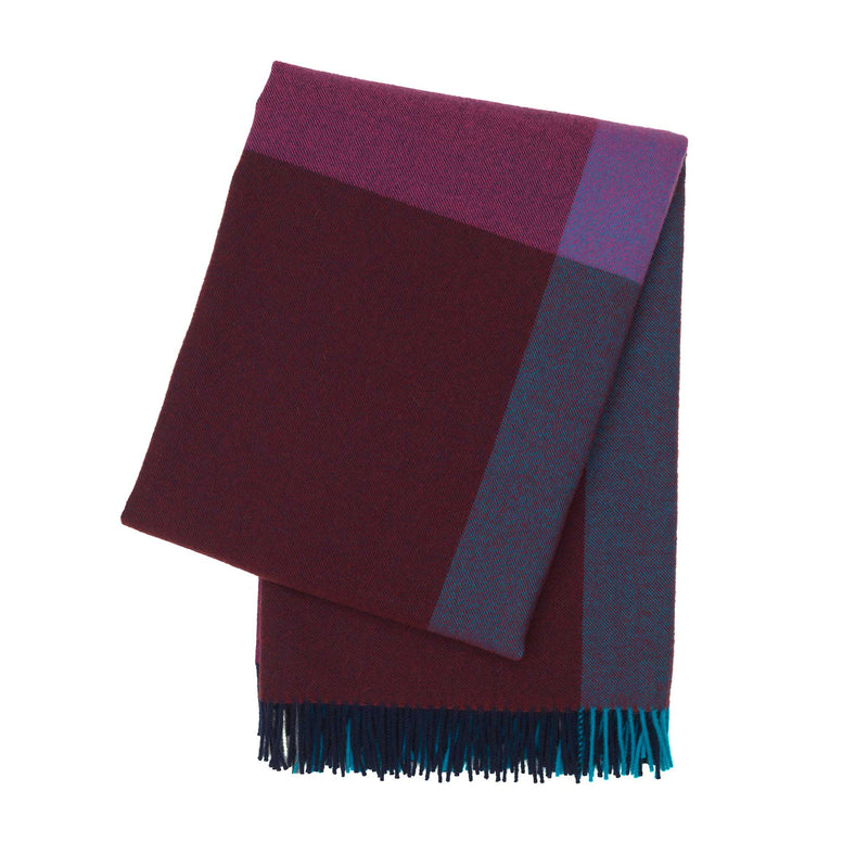 Vitra - Colour Block Decke | blau - bordeaux