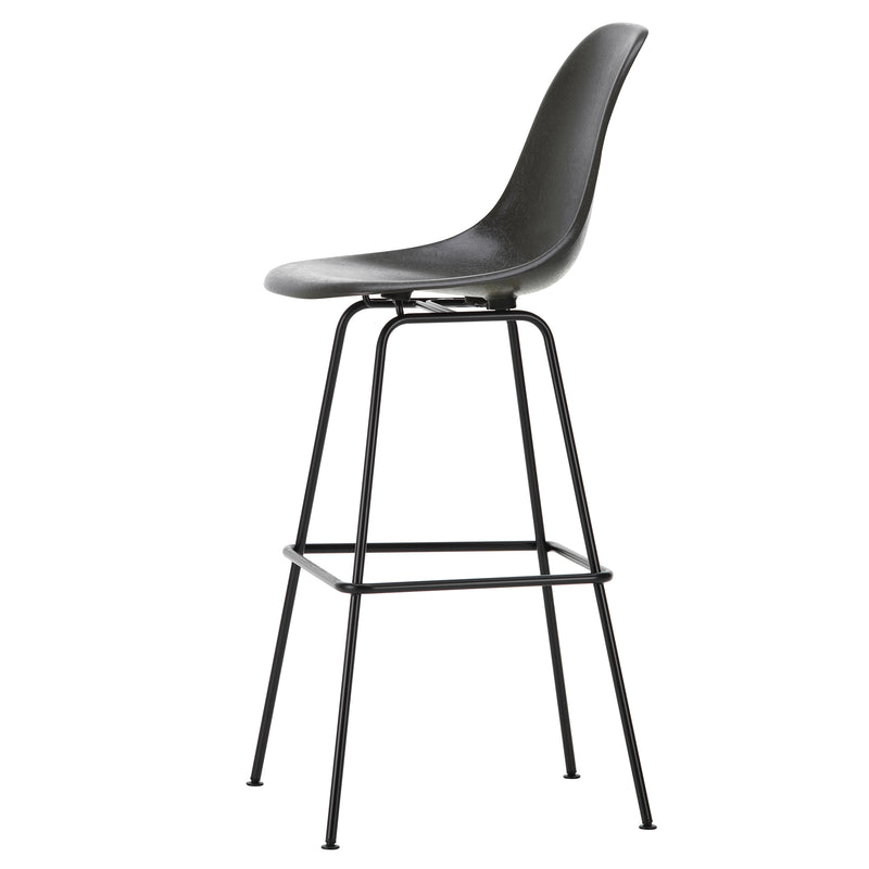 Vitra - Eames Fiberglass Barstuhl | hoch / basic dark/elephant hide-grey