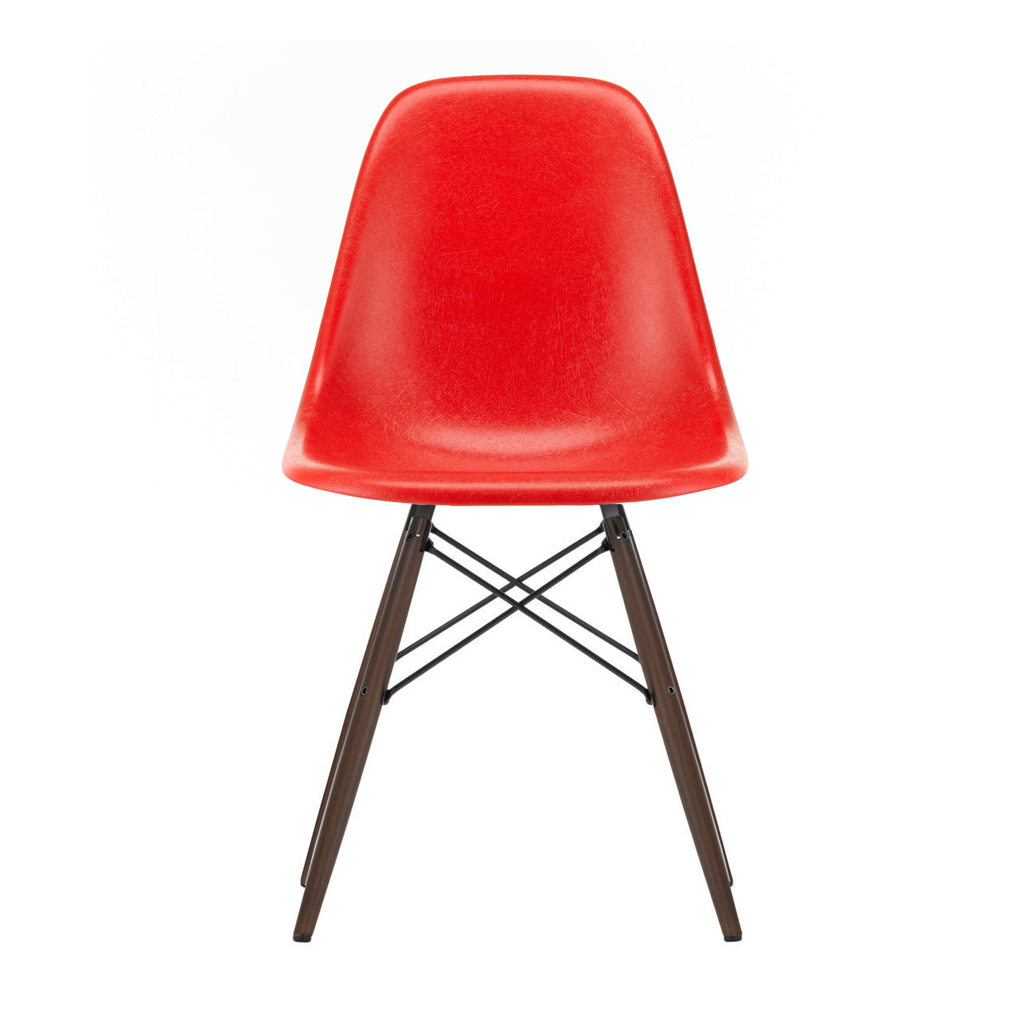Vitra - Eames Fiberglass Side Chair DSW | Eames Classic Red