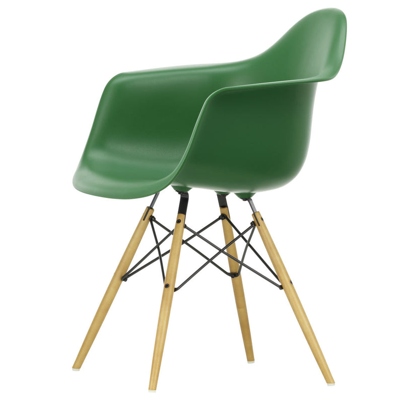 Vitra - Eames Plastic Armchair DAW RE | smaragd RE / Ahorn gelblich
