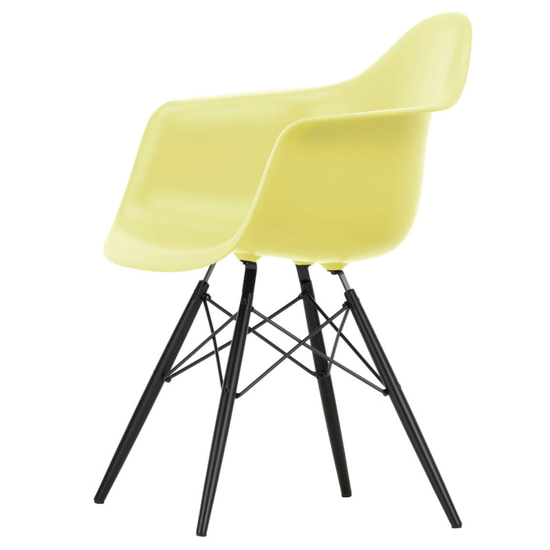 Vitra - Eames Plastic Armchair DAW RE | citron RE / Ahorn schwarz