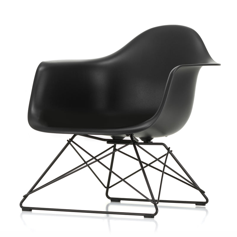 Vitra - Eames Plastic Armchair LAR RE | tiefschwarz RE / basic dark