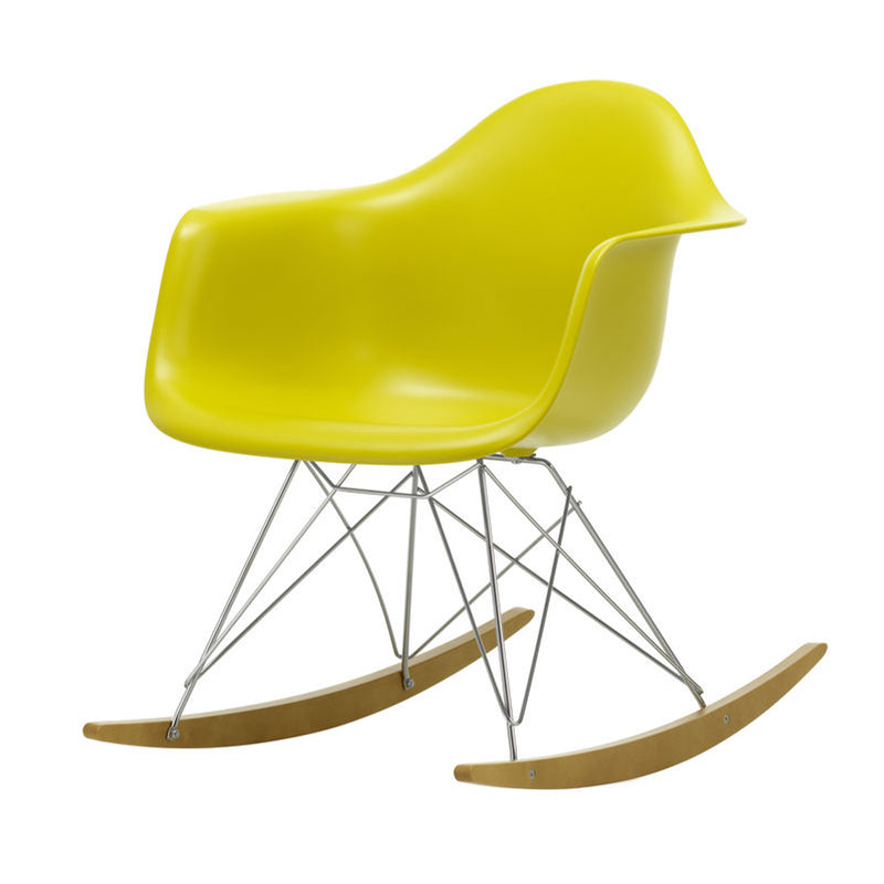 Vitra - Eames Plastic Armchair RAR | Kufen Ahorn gelblich / senf RE / verchromt