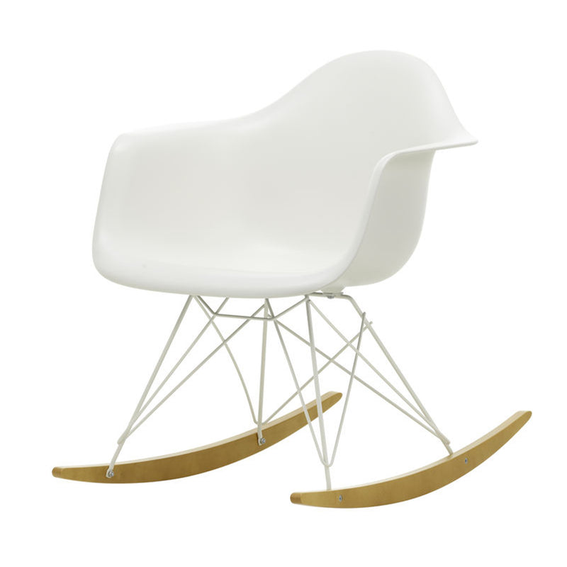 Vitra - Eames Plastic Armchair RAR | Kufen Ahorn gelblich / weiß / weiß