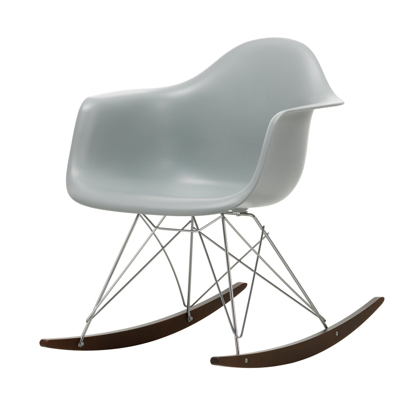 Vitra - Eames Plastic Armchair RAR | Kufen Ahorn dunkel / hellgrau RE / verchromt