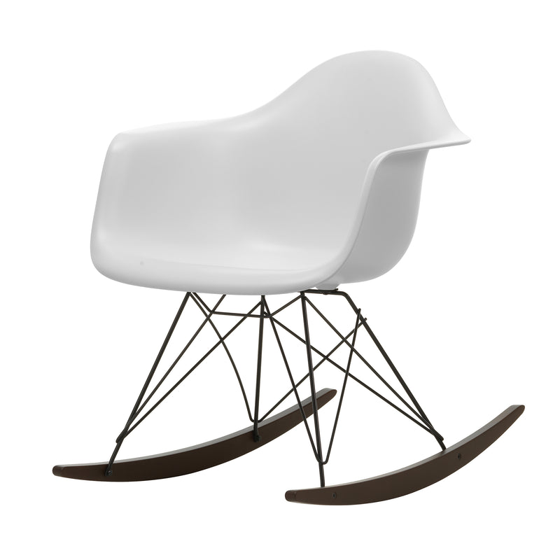 Vitra - Eames Plastic Armchair RAR | Kufen Ahorn dunkel / cotton white RE / basic dark  