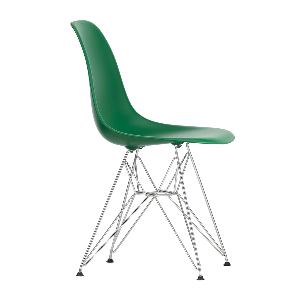 Vitra - Eames Plastic Side Chair DSR RE | smaragd RE / verchromt