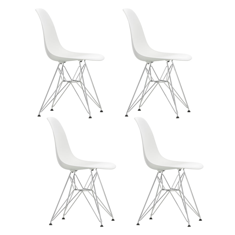 Vitra - Eames Plastic Side Chair DSR Set | weiß / chrom