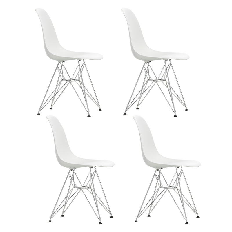 Vitra - Eames Plastic Side Chair DSR Set | weiß / chrom