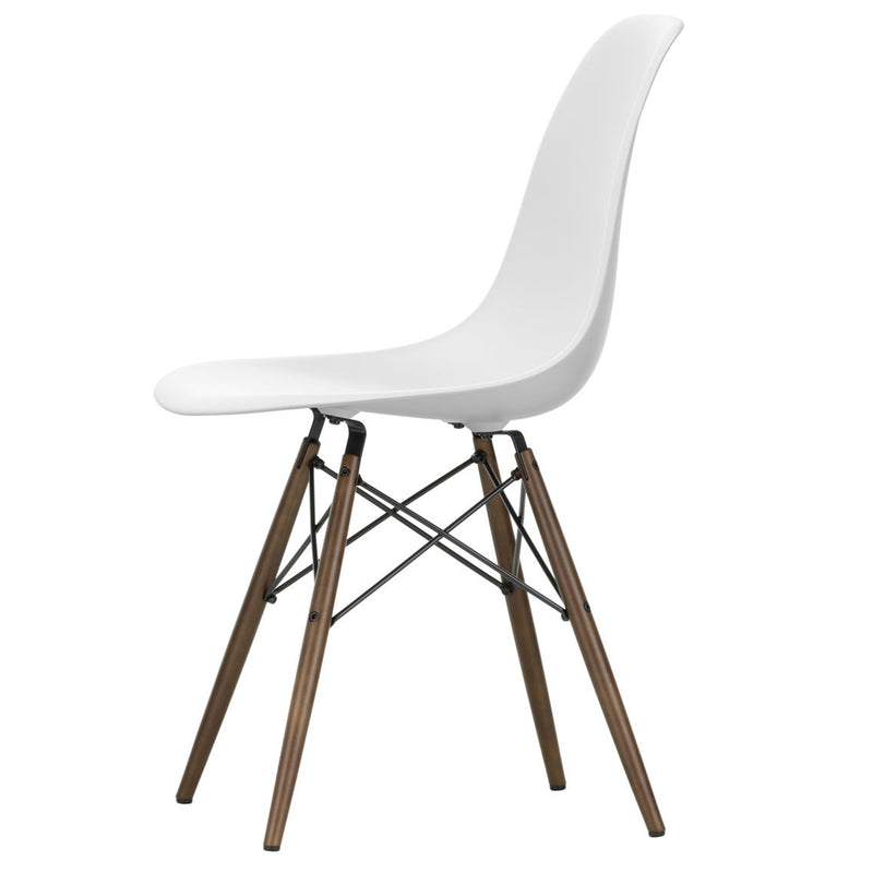 Vitra - Eames Plastic Side Chair DSW RE | cotton weiß RE / Ahorn dunkel 