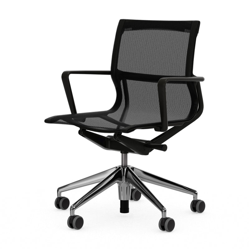 Vitra - Physix Bürodrehstuhl | TrioKnit 06 black pearl / tiefschwarz