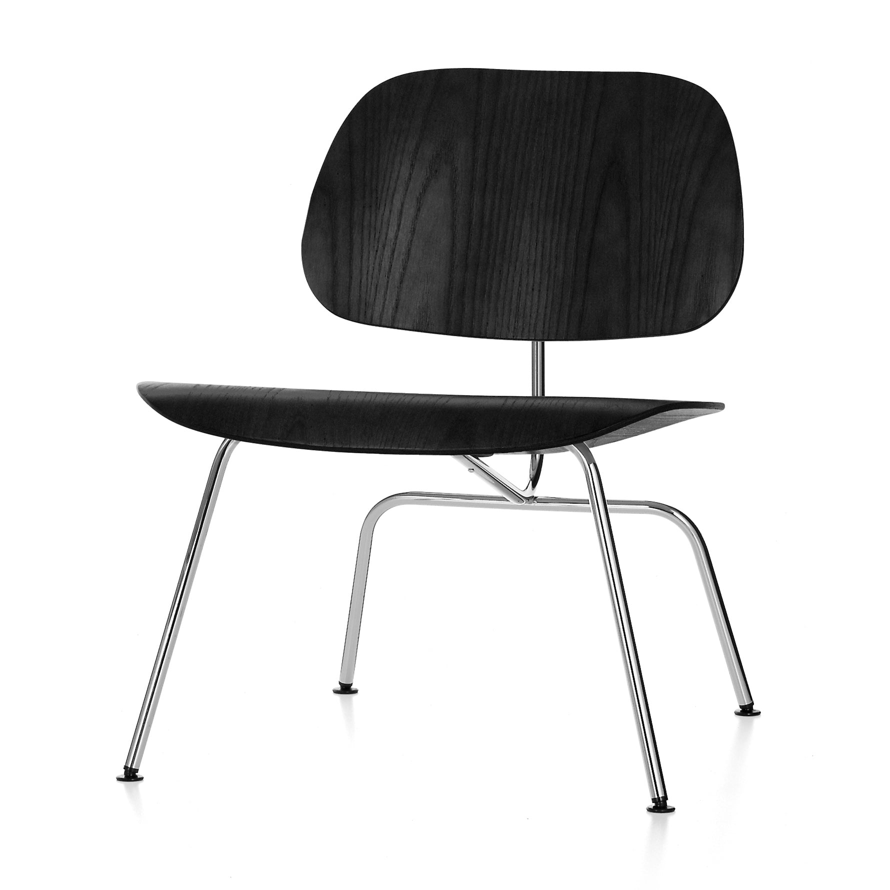 Vitra - Plywood Group LCM Sessel | glanzchrom / Esche schwarz