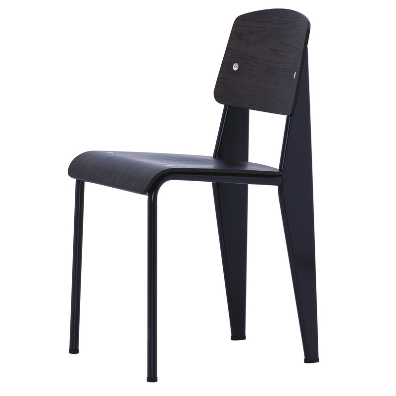 Vitra - Prouvé Standard Stuhl | japanese red / Eiche dunkel