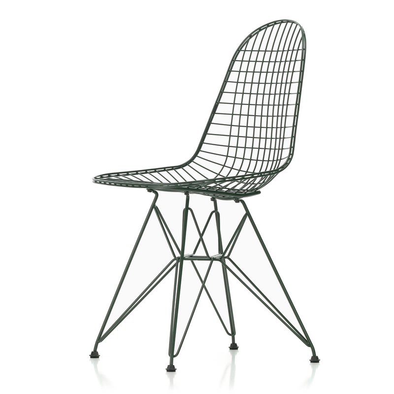 Vitra - Wire Chair DKR | Kunststoffgleiter basic dark / dunkelgrün