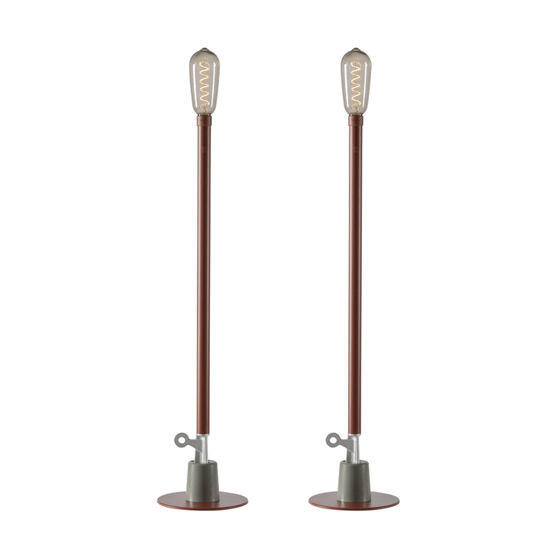 Weltevree - Sticklight LED- Outdoorleuchte (2er-Set) | oxidrot