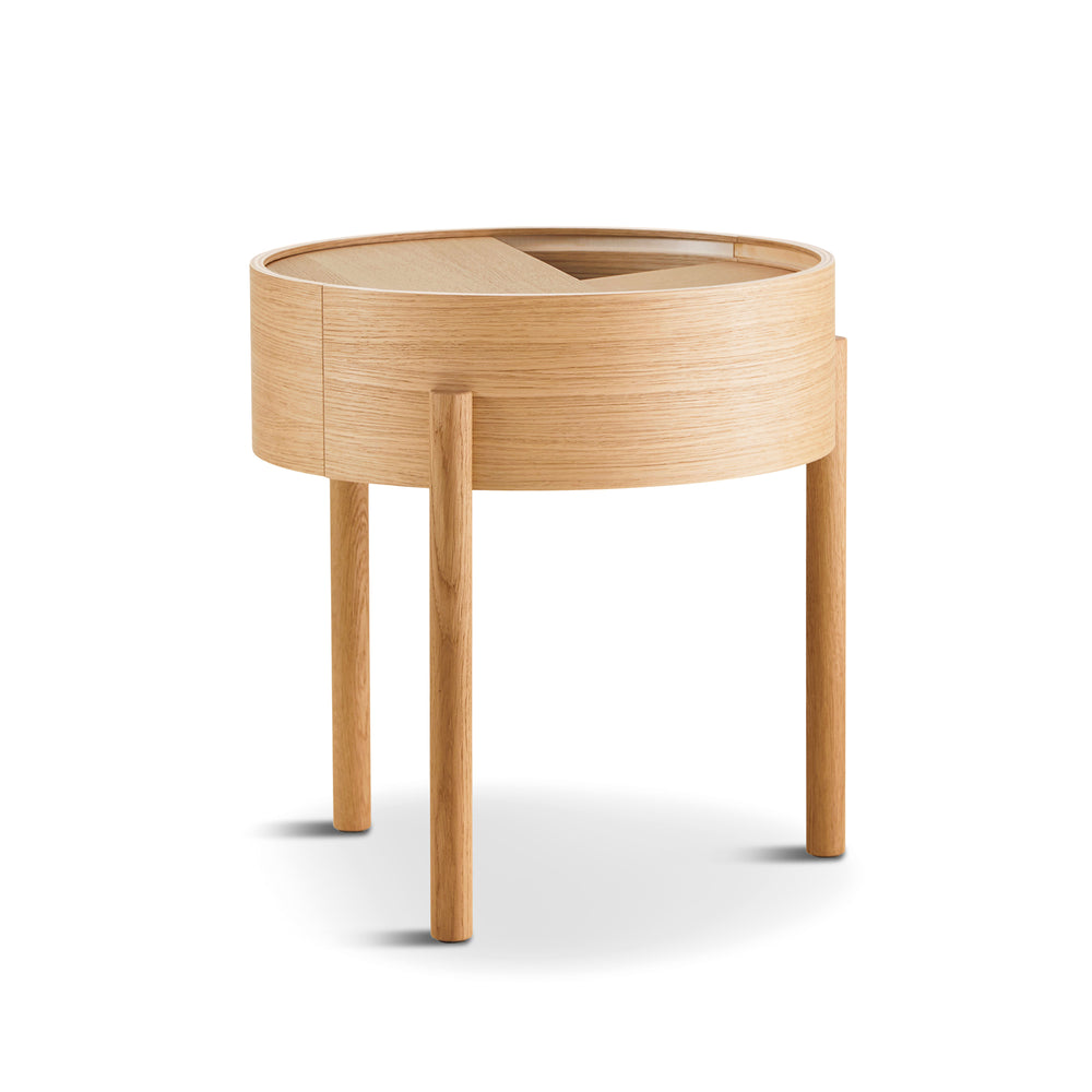 Woud - Arc Tisch | Ø 42 cm / Eiche geölt